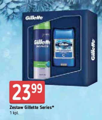 Zestaw w pudełku series żel do golenia series 3x sensitive 200 ml + dezodorant arctic ice 70 ml Gillette zestaw promocja