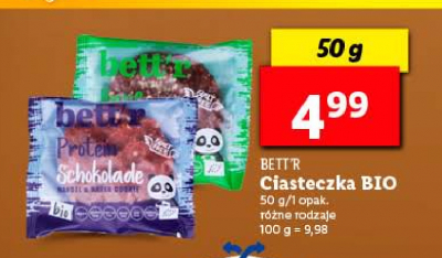 Ciasteczko bio czekoladowe Bett'r promocja