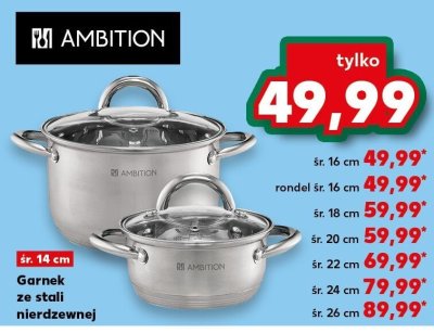 Garnek ze stali nierdzewnej śr. 14 cm promocja w Kaufland