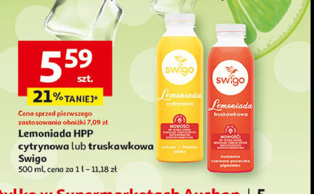 Lemoniada cytrynowa Swigo promocja