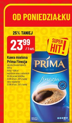 Kawa mielona Prima Finezja Jacobs Douwe Egberts promocja w POLOmarket