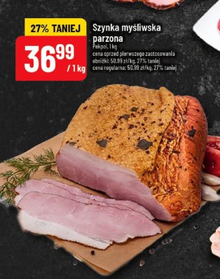Szynka myśliwska parzona Pękpol 1 kg promocja w POLOmarket