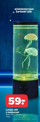 Lampa LED z meduzami promocja w Netto