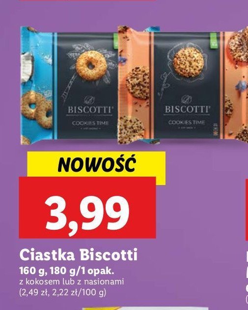 Ciastka z kokosem Biscotti promocja