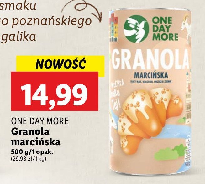 Granola marcińska One day more promocja w Lidl