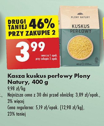 Kuskus perłowy Plony natury promocja