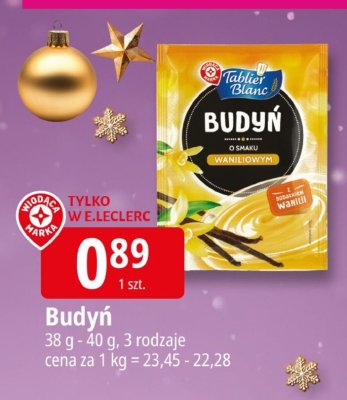Budyń promocja w Leclerc