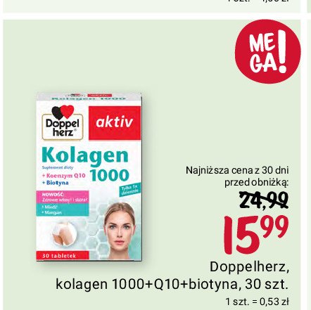 Tabletki na stawy kolagen Doppelherz aktiv promocja