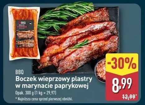 Boczek w marynacie paprykowej Bbq promocja w Aldi