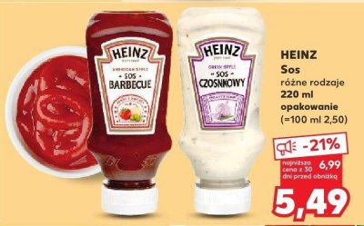 Sos Heinz różne rodzaje 220 ml promocja w Kaufland
