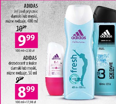 Żel pod prysznic Adidas men ice dive Adidas cosmetics promocje