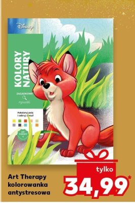 Książka Art Therapy kolorowanka artystyczna Disney promocja w Kaufland