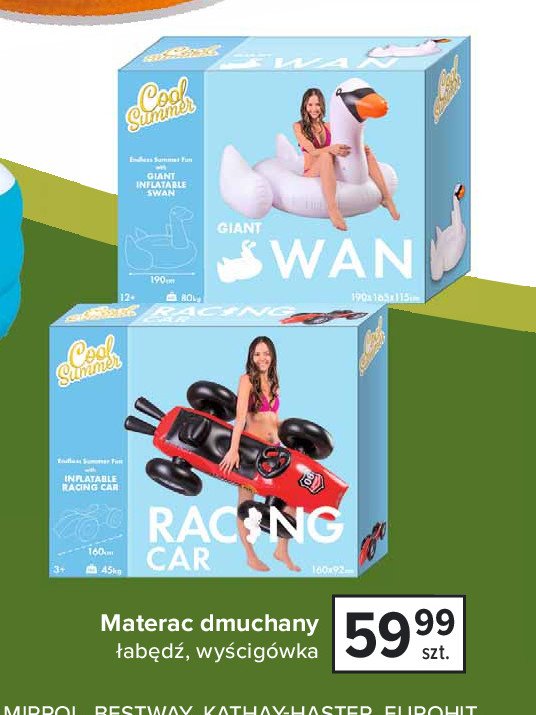 Materac dmuchany łabędź promocja