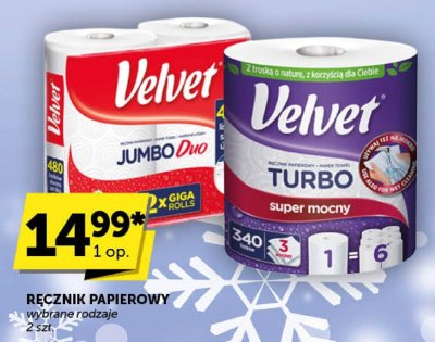 Ręcznik papierowy Velvet wybrane rodzaje promocja w Groszek