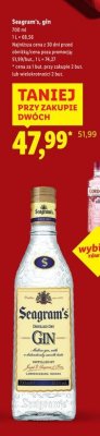 Gin Seagram's 700 ml promocja w Lidl