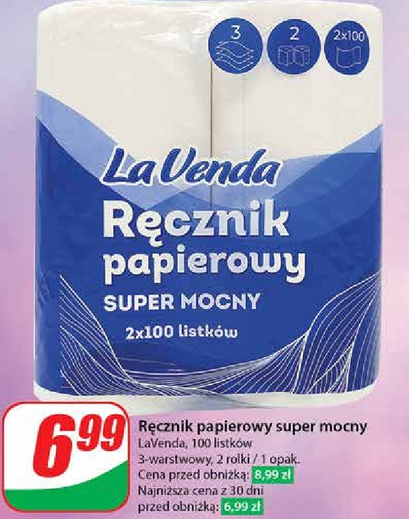 Ręcznik papierowy super mocny Lavenda promocja