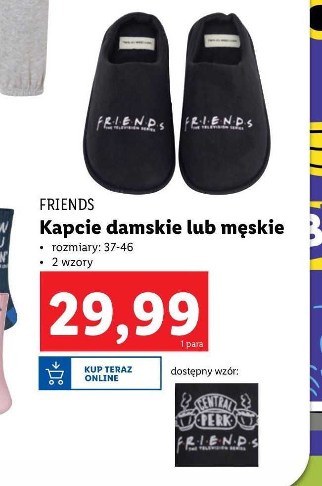 Kapcie męskie friends promocja