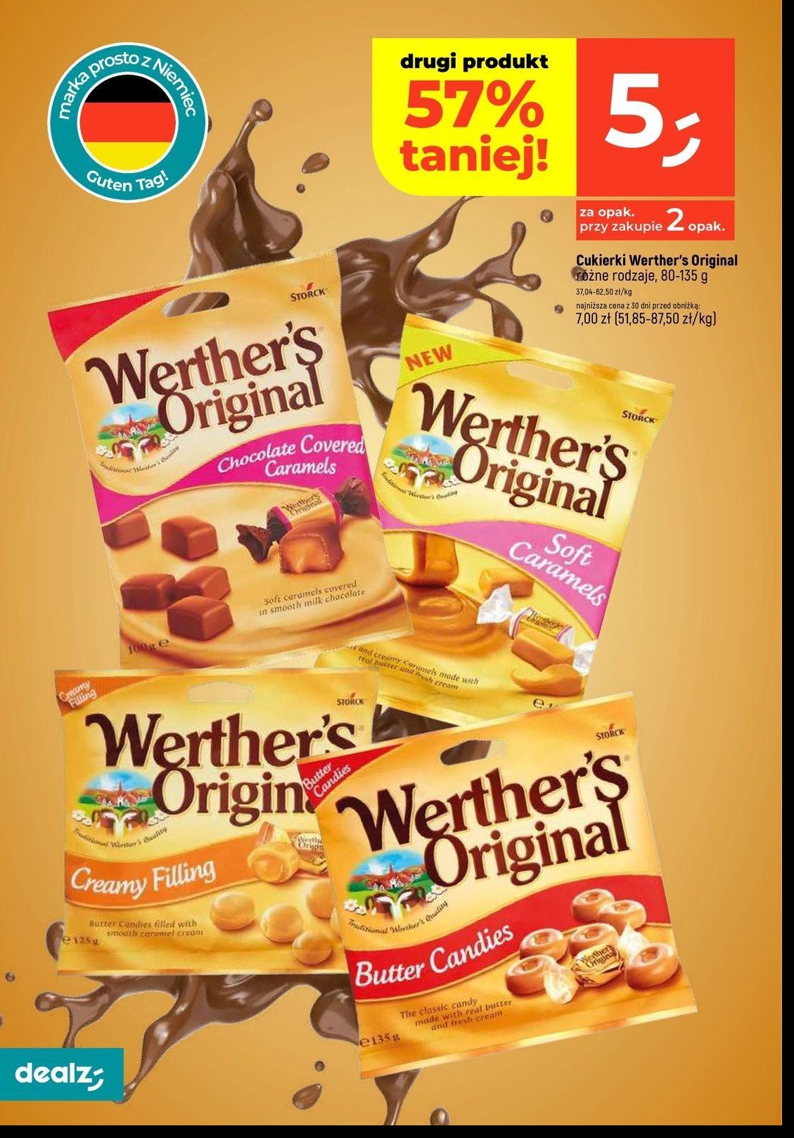 Cukierki creamy filling Werther's original promocja