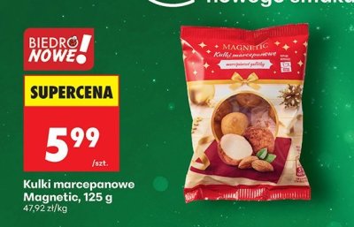 Kulki marcepanowe Magnetic promocja w Biedronka