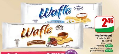 Wafle śmietankowe promocja w Dino