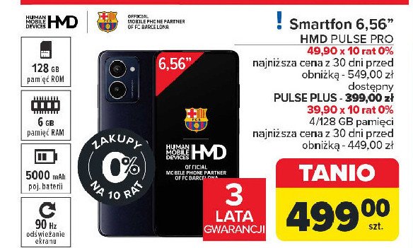 Smartfon pulse pro 6.56" Hmd promocja w Carrefour Market