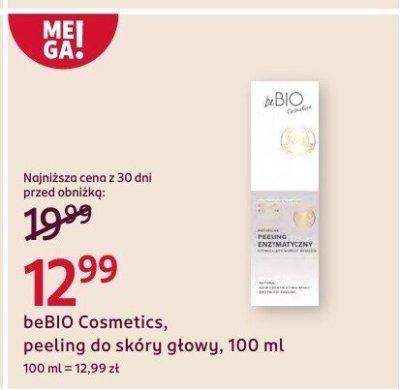 Peeling do skóry głowy beBIO Cosmetics promocja w Rossmann