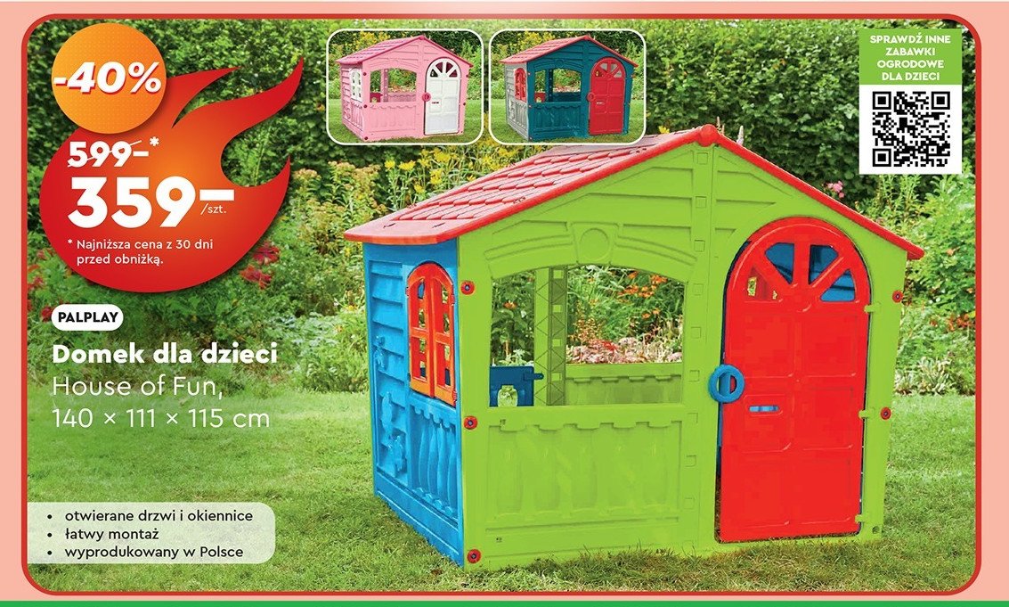 Domek house of fun 140 x 111 x 115 cm Palplay promocja