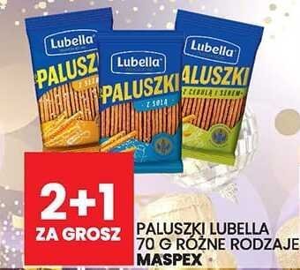 Paluszki Lubella różne rodzaje promocja w Wafelek