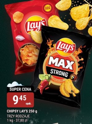 Chipsy Lay's 250 g trzy rodzaje promocja w bi1