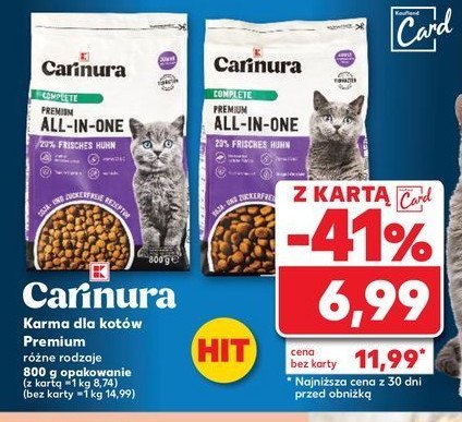 Karma dla kota all in one complete K-classic carinura promocja w Kaufland