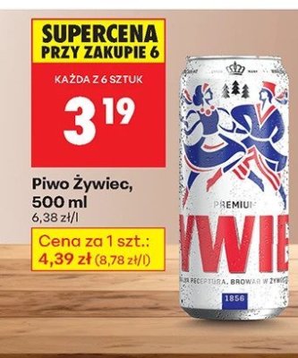 Piwo Żywiec 500 ml promocja w Biedronka