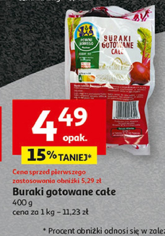 Buraki gotowane całe Auchan pewni dobrego promocja w Auchan