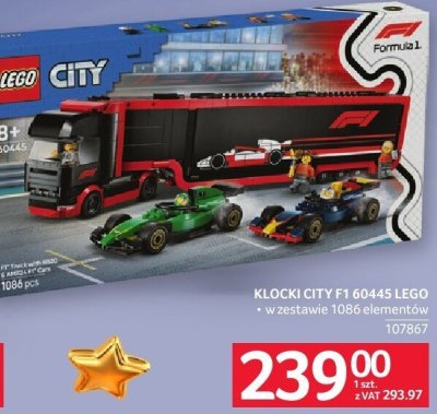 Klocki LEGO City F1 60145 promocja w Selgros