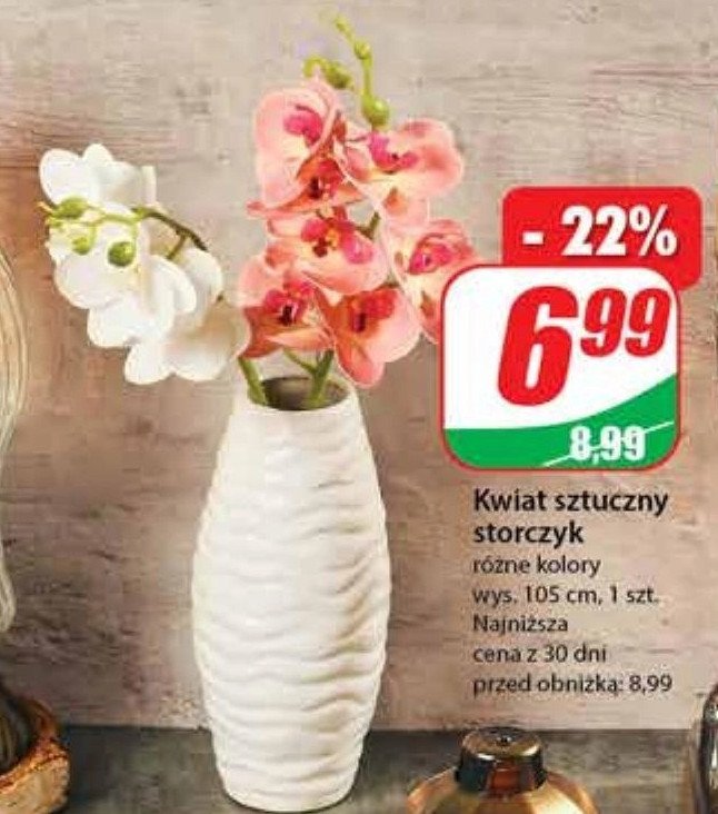 Kwiat sztuczny storczyk promocja