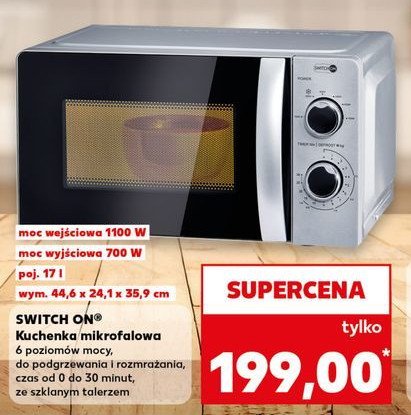 Kuchenka mikrofalowa Switch on promocja w Kaufland