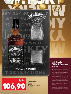 Whisky Old No. 7 Tennessee + 2 szklanki promocja w Kaufland
