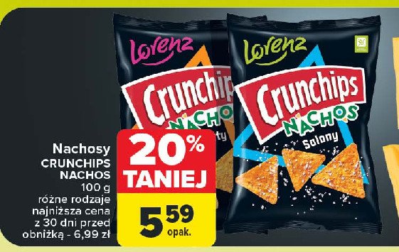 Nachosy żółty ser Crunchips promocja