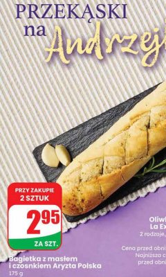 Bagietka z masłem i czosnkiem Aryzta Polska promocja w Dino