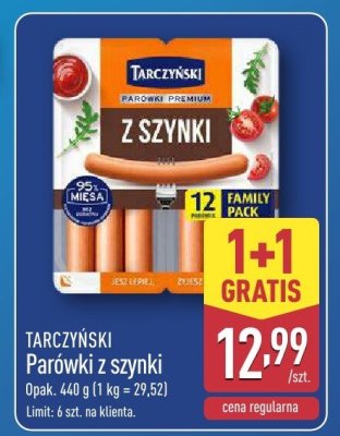 Parówki z szynki  promocja w Aldi