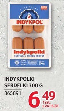 Indykpolki serdelki Indykpol 300g promocja w Selgros