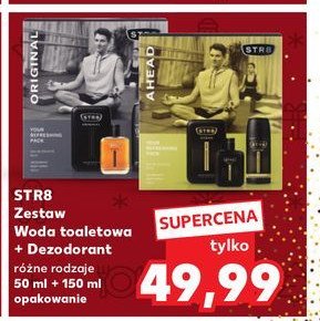 Zestaw w pudełku ahead dezodorant 150 ml + woda toaletowa 50 ml Str8 zestaw promocja