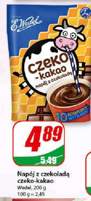 Napój z czekoladą E. wedel czeko kakao promocja