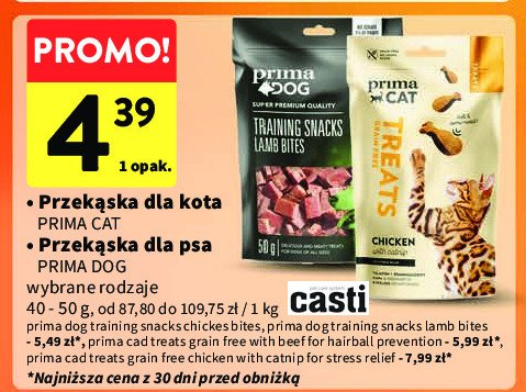 Przysmaki o smaku kurczaka PRIMA DOG promocja