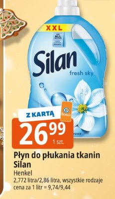 Płyn do płukania tkanin Silan Henkel promocja w Leclerc