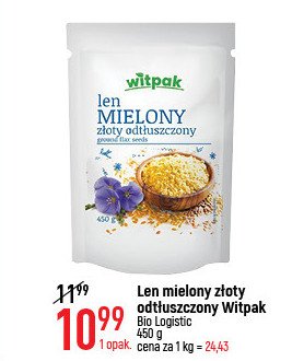 Len mielony złoty odtłuszczony Witpak promocja