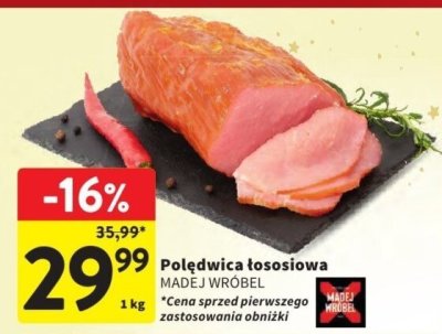 Polędwica łososiowa MADEJ WRÓBEL promocja w Intermarche