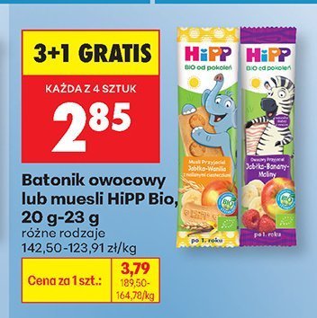 Batonik owocowy Bio promocja w Biedronka