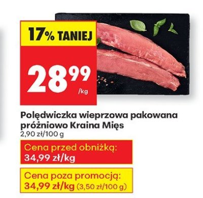 Pol臋dwiczka wieprzow promocja w Biedronka