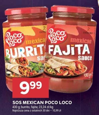 Sos Mexican Poco Loco burrito, fajita promocja w Stokrotka