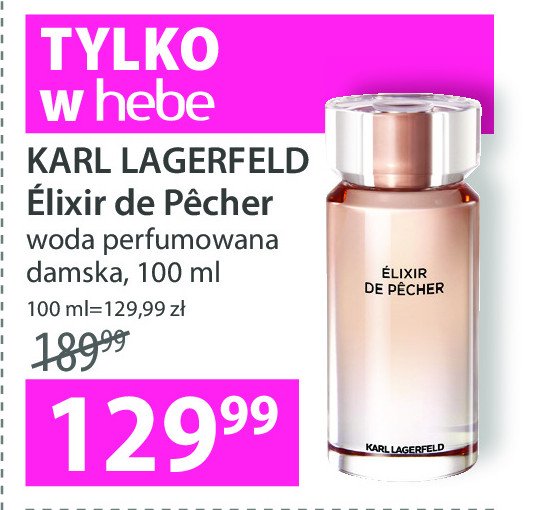 Woda toaletowa Karl lagerfeld elixir de pecher promocja